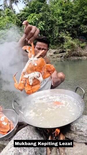 Mukbang Kepiting Lezat  #Mukbang 