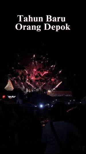 Tahun lalu tahun baruannya sebagai orang Depok kayak gini. Kalo tahun sekarang kayak apa yaa? #TahunBaru #HappyNewYears #Depok 