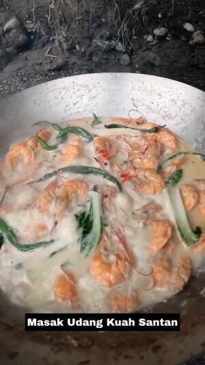 Masak Udang Kuah Santan #Masak  #lontongkariudang  #lontongkariudangNyaDesy  #santan  #UDANG CABE HIJAU ALA @devitasari89  #Udang Goreng May