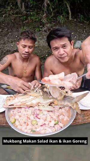 Mukbang Salad ikan & ikan Goreng #Mukbang #Resep Kimchi Tuna Salad #ikangoreng #RCTIPlus 