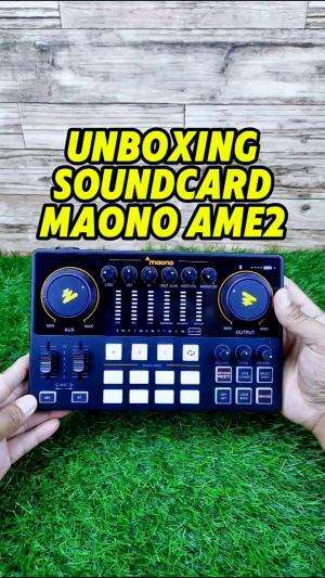 Unboxing soundcard maono ame2 gen 1 untuk kebutuhan live streaming.

#maonoame2 #maono #soundcardmaono #soundcardlivestreaming 