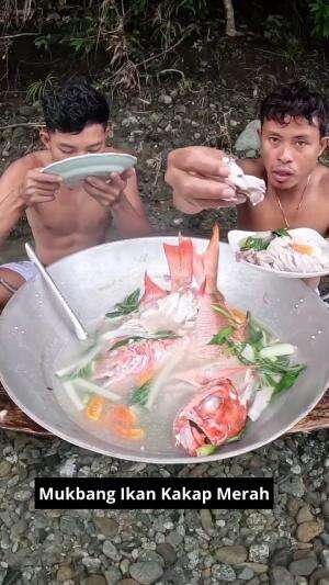 Mukbang Ikan Kakap Merah #Mukbang  #kakapmerah  #ikankakap  #kakap 