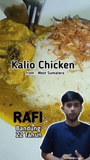 Spicy Kalio Chicken from west Sumatera | Rafi - bandung | 22 tahun | #onlineauditionmci11