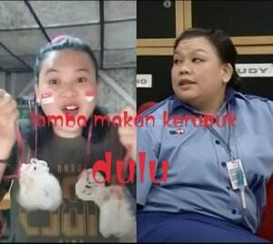 di ajakin lomba makan kerupuk Mpok Odah malah gak mau,ada yg mau gak