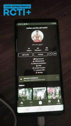 cara seting profile untuk creator RCTI + (pemula)
.
.
.
 #creatorrctiplus #RCTIPlus #contencreatorpemula #monetisasikonten 