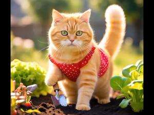 kucing orange yang sedang berkebun😱🤣🤣 #Kucing #Berkebun 