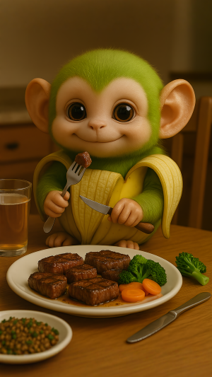 Chimpanzini bananini #ai #cutestanimal 