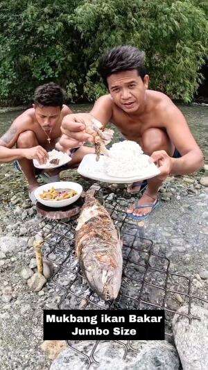 Mukbang Ikan Bakar Size Jumbo  #Mukbang  #ikanbakar #jumbo 