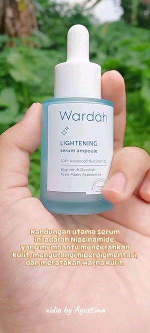 Wardah Lightening Serum Ampoule. menutrisi kulit lhooo 

 #fypシ  #skincare 
