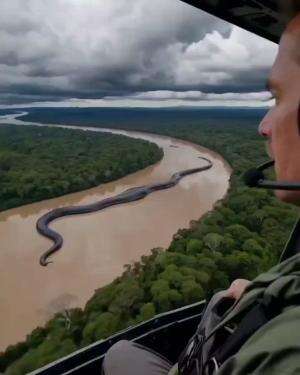 anaconda di sungai amazon 
 #short #RCTIPlus #viral 