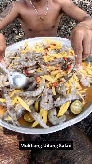 Mukbang Seafood Salad #Mukbang #seafood #SaladandPanSauce #RCTIPlus 