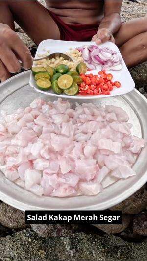 Salad Kakap Merah Segar #onlineauditionmci8anitadyanimalanggrilledsalmonwithmashedpotatoandmustardgreensalad #SaladandPanSauce #kakapmerah #