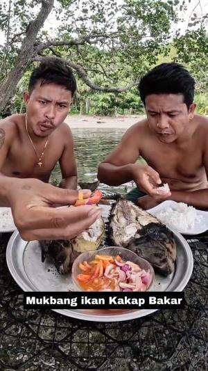 Mukbang Ikan Kakap Bakar  #Mukbang 