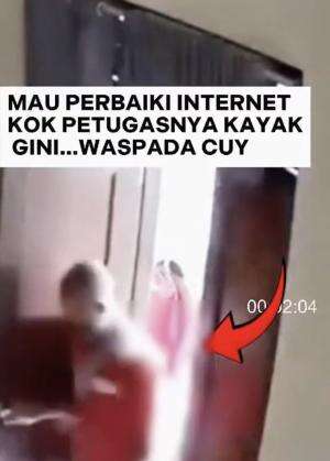 Hati-hati modus baru dengan alasan mau perbaki internet, tapi malah gini.