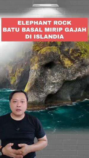 Elephant Rock batu basal raksasa mirip gajah di Islandia #elephantrock #batugajah #islandia 