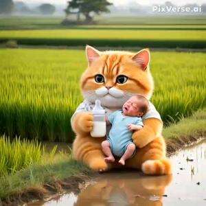 OYEN NINA BOBO KAN DEDEK DI SAWAH 
 #oyen
 #kucingoyen