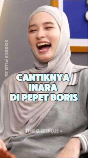 Cantiknya inara kena pepet boris 🤣 #fyp #viral #trending #timeeleesplus