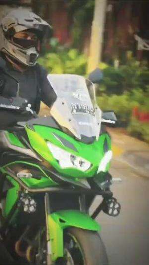 🔥 #kawasaki #versys650 #touring #green 