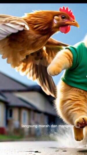 induk ayam salah paham #induk ayam marah #Kucing #ceritalucu 
