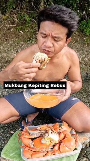Mukbang Kepiting Rebus #Mukbang  #kepiting  #rebus 