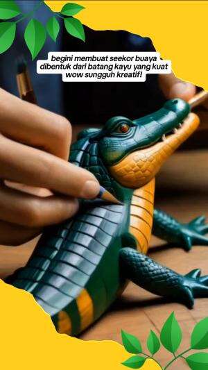 Begini membuat seekor buaya
.
#kreatif
#buaya
#seni
