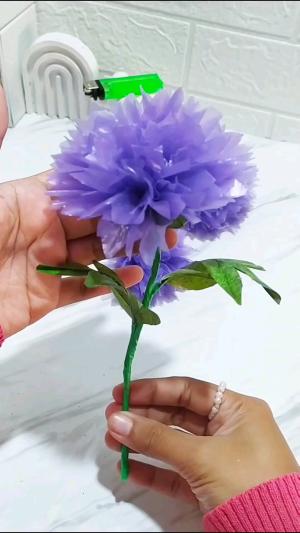 Diy craft flowers from plastic bag | tutorial membuat bunga kresek  #diy  #CRAFT  #handmade 