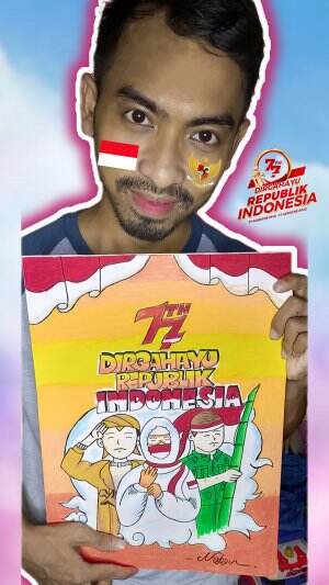 JAYALAH INDONESIAKU 🇲🇨🇲🇨🇲🇨 ( Menggambar + Voice Over Tipis2 😅 ). BANTU VOTE TEMAN2. 🙏🙏🙏