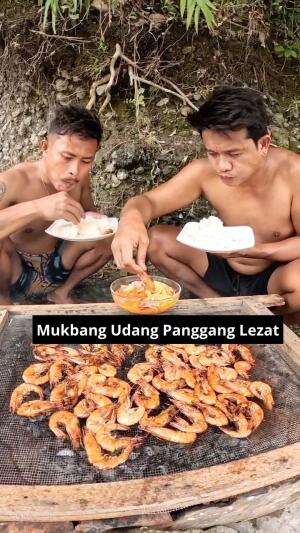 Mukbang Udang Panggang Lezat #Mukbang #yang suka udang merapat!! #Terobosan Terbaru Panggang Ikan #lezat #lezat banget #kuliner #RCTIPlus 
