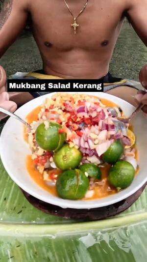 Mukbang Salad Kerang  #Mukbang 