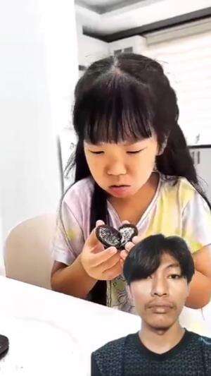 Krim oreo ilang gulanya di jilatin kakak #talentshow 