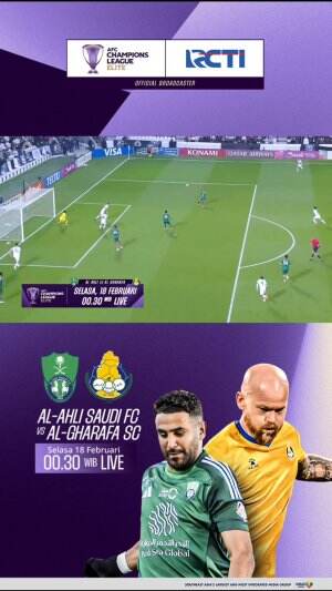 Saksikan Al Ahli vs Al Gharafa, Selasa 18 Februari pukul 00.30 WIB LIVE hanya di RCTI 

#RCTISPORTS #AFCChampionsLeagueElite