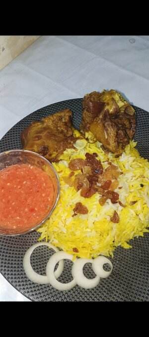 smoky mandhi rice with lamb, perpaduan antara budaya timur tengah dengan rempah lokal indonesia.
 #onlineauditionmci13