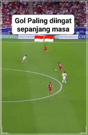 Gol Marcelino ke Gawang Irak