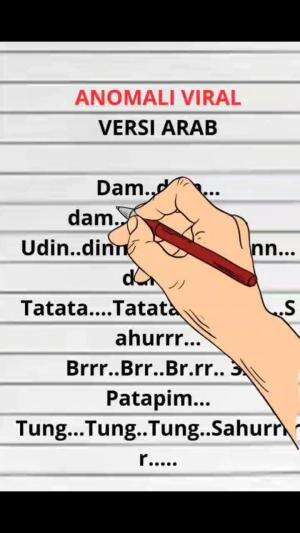 Lirik Lagu Anomali Viral Versi Arab.#SesamaMusisi #hitmusik 