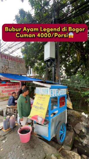 Bubur ayam 4rebuan di Bogor! Masa iya masih ada? Porsinya nggak bercanda lagi #buburayam #kulinermurah 