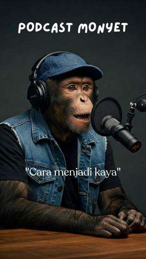 Cara menjadi kaya #podcast #podcastmonyet #monyet #monyetlucu #monyetpintar