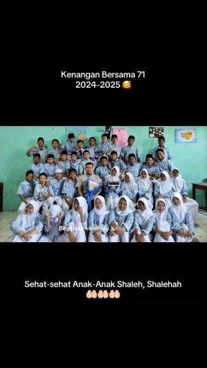 Ada masanya kita akan hidup dalam ingatan seseorang, semoga yang terkenang dari kelas kita adalah kebaikannya ????????? Sukses selaku nak, s