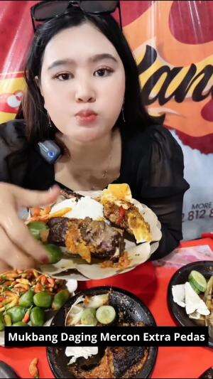 Mukbang Daging Mercon Extra Pedas #Mukbang #dagingsapibumbuplecingbakar #Makanan Pedas #kuliner #RCTIPlus 