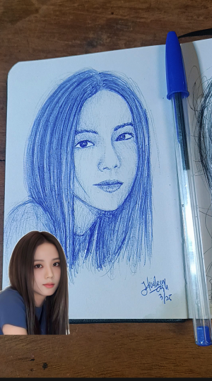 Menggamnar Wajah Jisoo Blackpink Pakai Pulpen Biru
 #menggambar #Drawing #jisoo #jisooblackpink  #blackpink  #kpop  #seniindonesia #lukisan 