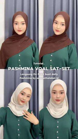 pashmina cantik
 #pashminakaos #TUTORIAL HIJAB PASMINA CERUTY #Hijabers #outfithijab 