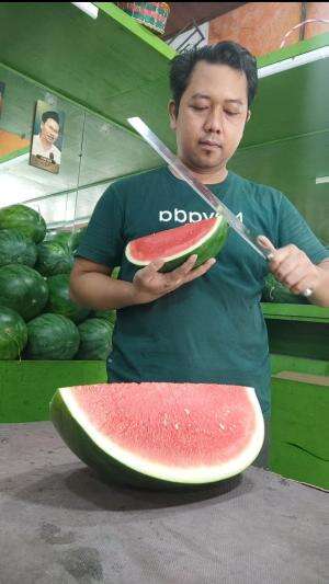 Belah semangka #fruits #buah #kasir 