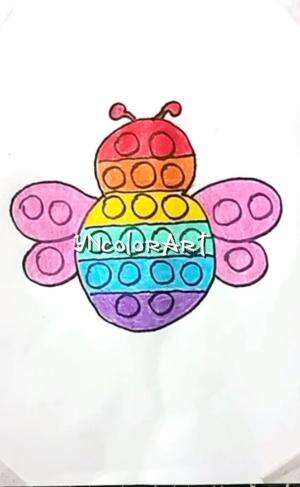 Draw Pop It beep #honeybees #insects #honey #bees #FidgetToy, #SensoryToy,##FidgetToysforKids, #FidgetToysforAdults #drawpopit #popit #popit