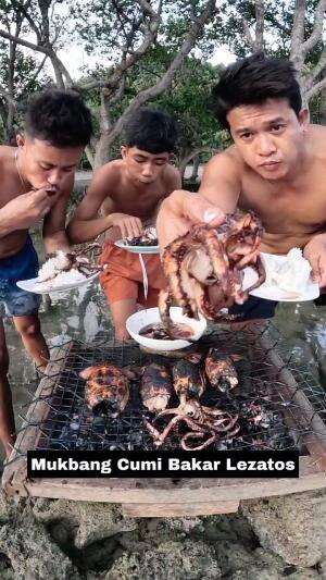 Mukbang Cumi Bakar  #Mukbang 