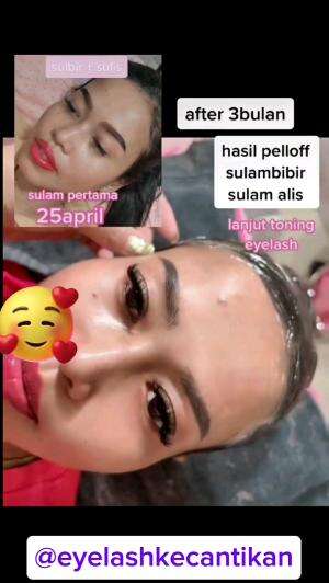 HASIL SULAM ALIS DAN SULAM BIBIR HASILNYA BENER2 NATURAL YA SAY🥰😍.BY RS BEAUTY.#RCTIPlus #shortplus #sulamalis #sulambibir #beauty #kecantik