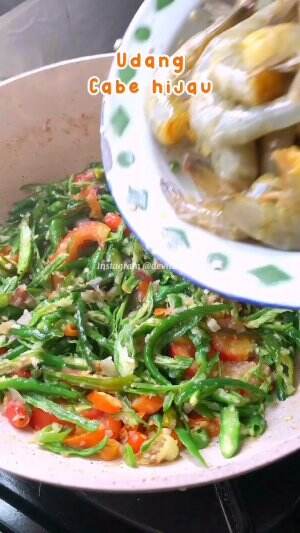 UDANG CABE HIJAU ALA @devitasari89