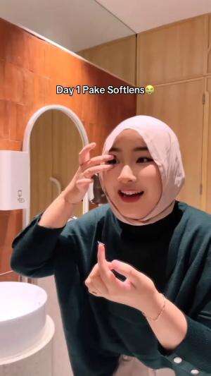 day 1 to install softlens   #soflen  #cewekcantik  #Dunia Cewek   #PastiBisaMasuk 