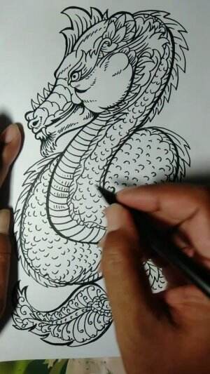 Youtuber Adji Harto Jawa Official Menggambar Monster Naga Jawa 