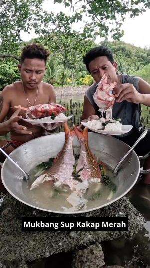 Mukbang Sup Kakap Merah #Mukbang #kakapmerah #ikankakap #RCTIPlus #kakapputih 