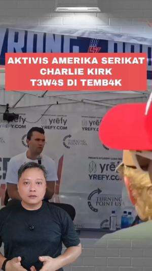 Aktivis Amerika Serikat Charlie Kirk tewas ditembak di halaman Utah Valley University #Charliekirk #amerikaserikat 