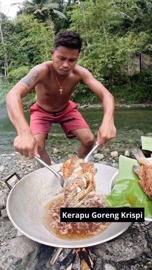 Kerapu Goreng Krispi #kerapu #onlineauditionmci8cumigorengtepungbumbucabaigarambyanodyafarandyangesti #gorengankrispi #kuliner #RCTIPlus 